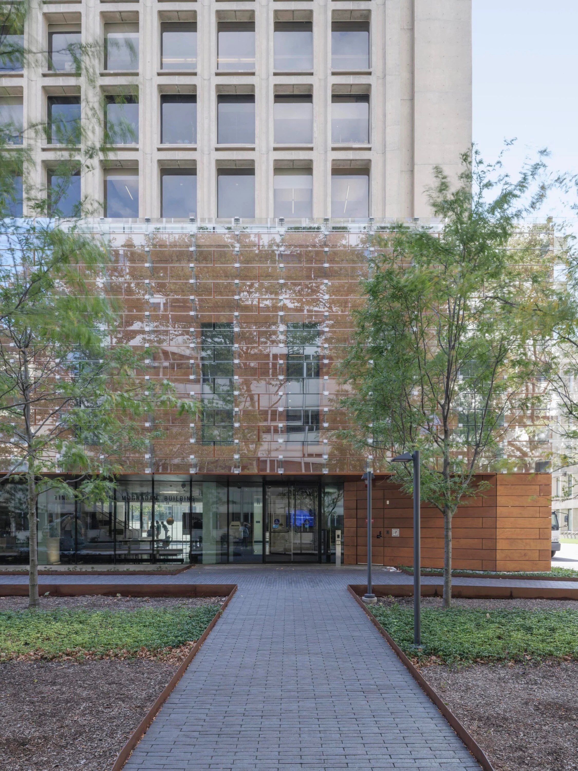 Natural wood panels at the Massachusetts Institute of TechnologyMassachusetts Institute of Technology MIT 01