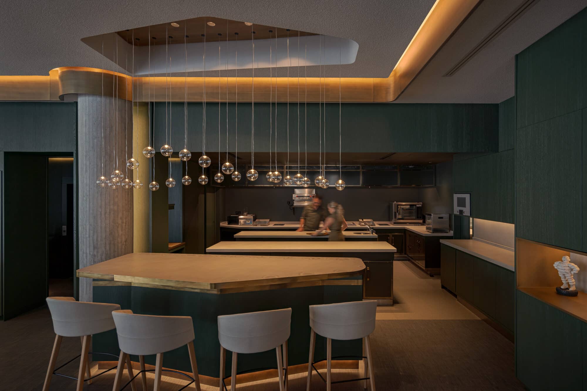 Interior and exterior cladding at Messina restauranMessina Restaurant 05