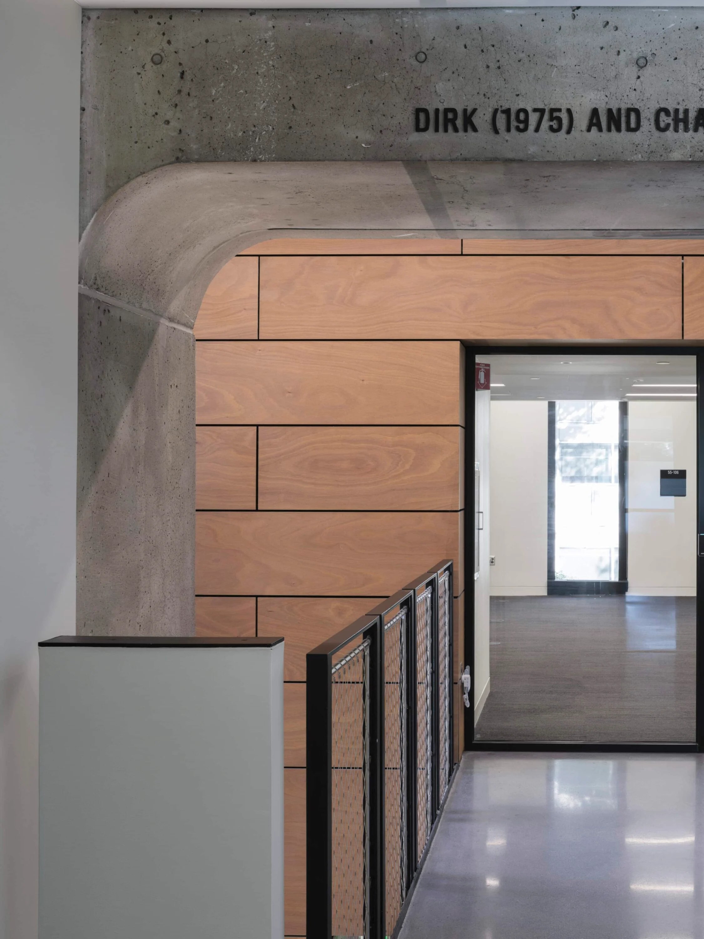 Natural wood panels at the Massachusetts Institute of TechnologyMassachusetts Institute of Technology MIT 11