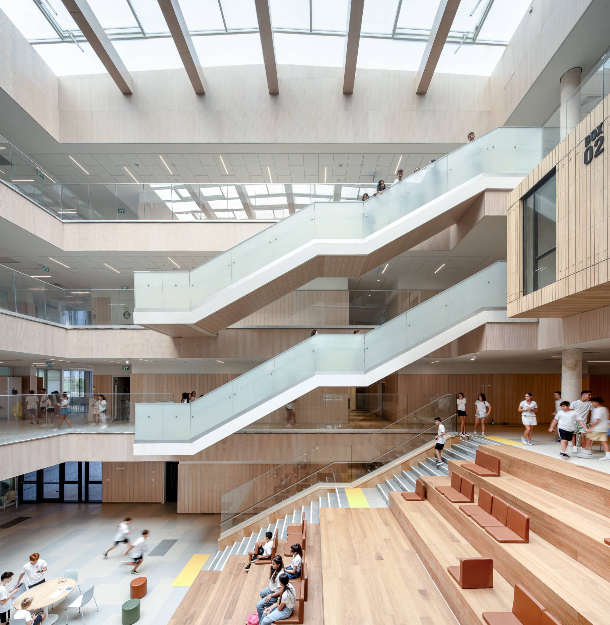 Exterior wood cladding for the Naomi Shemer School 13