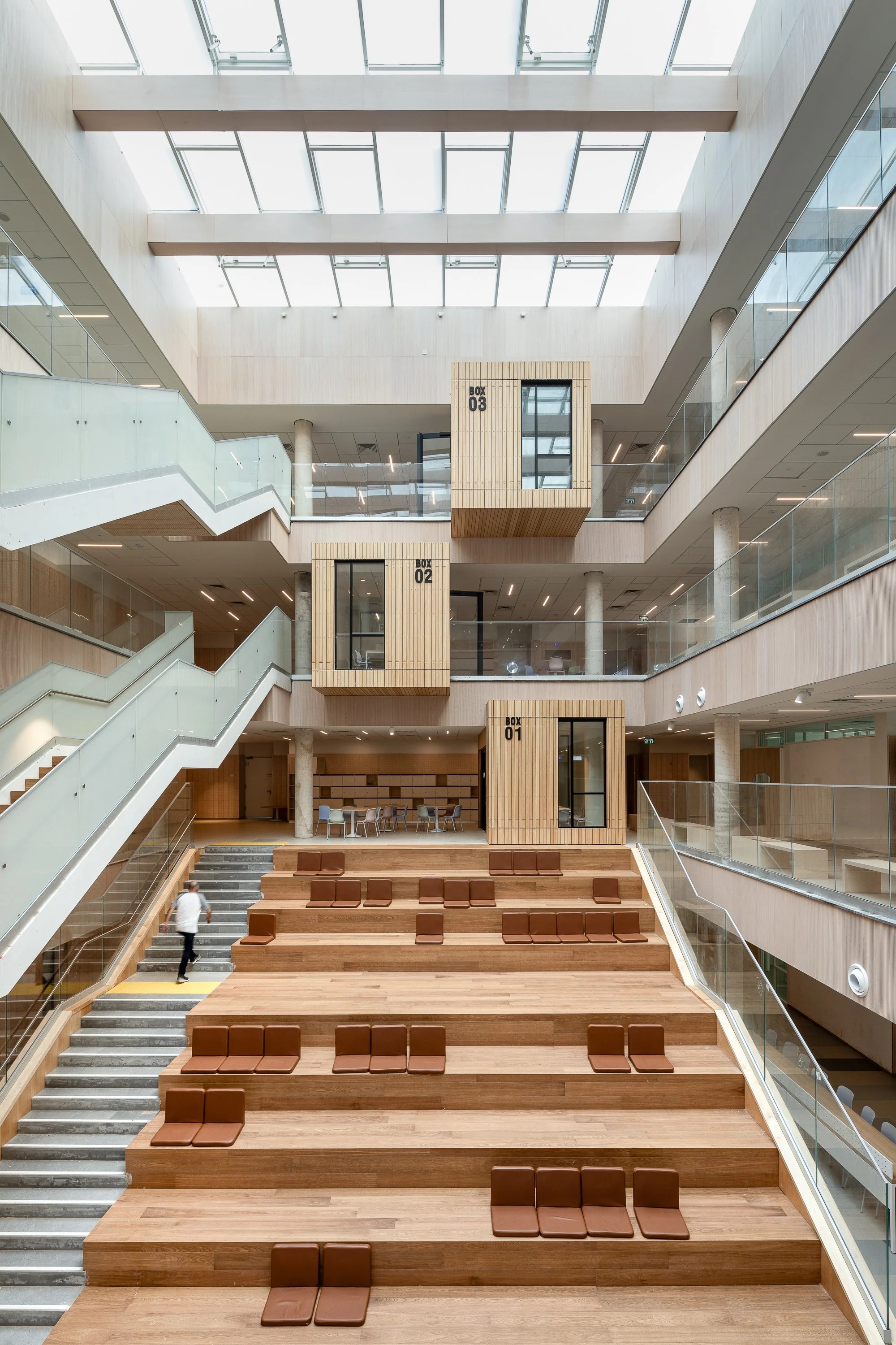 Exterior wood cladding for the Naomi Shemer School 11