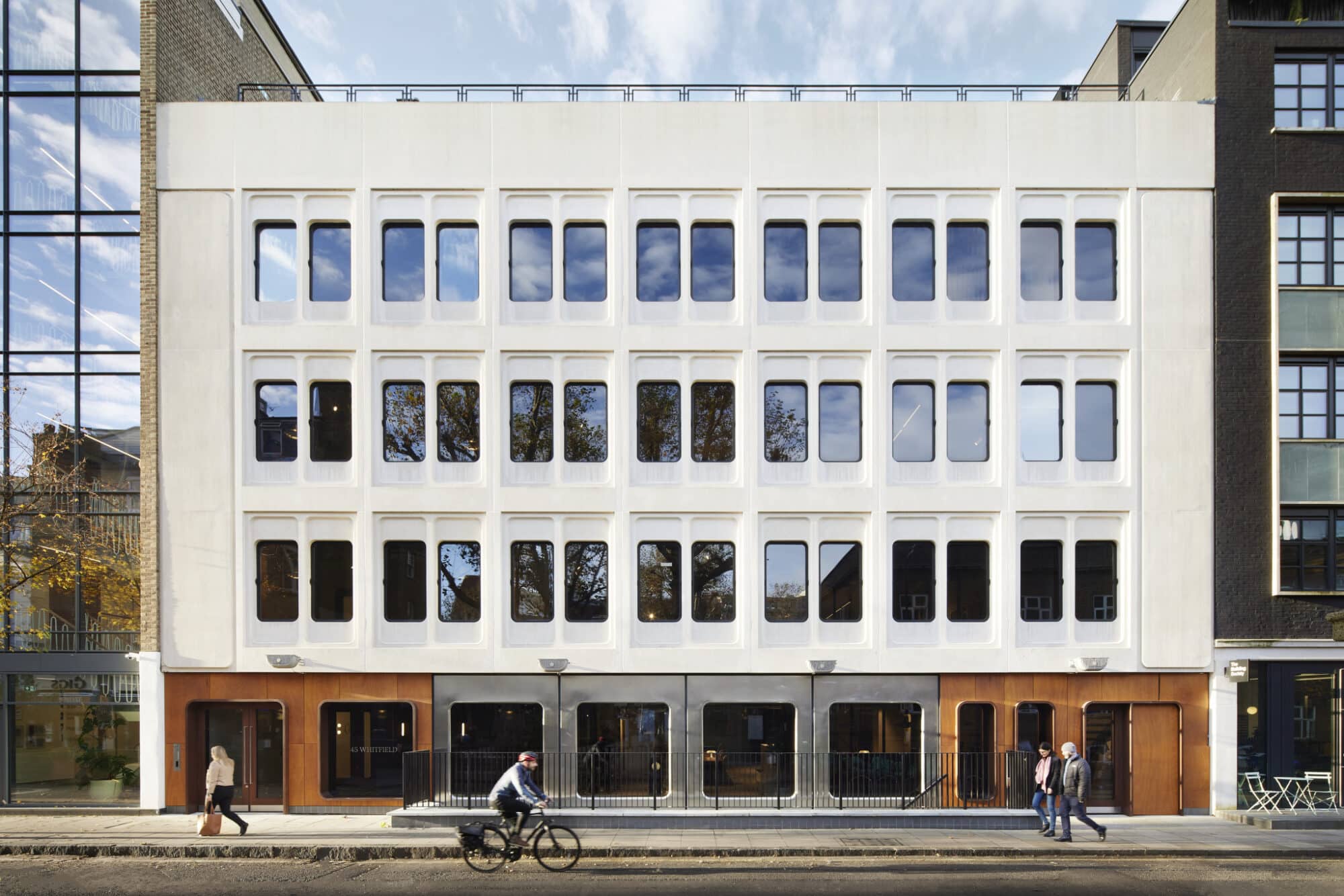 Natural wood at 45 Whitfield Street 02
