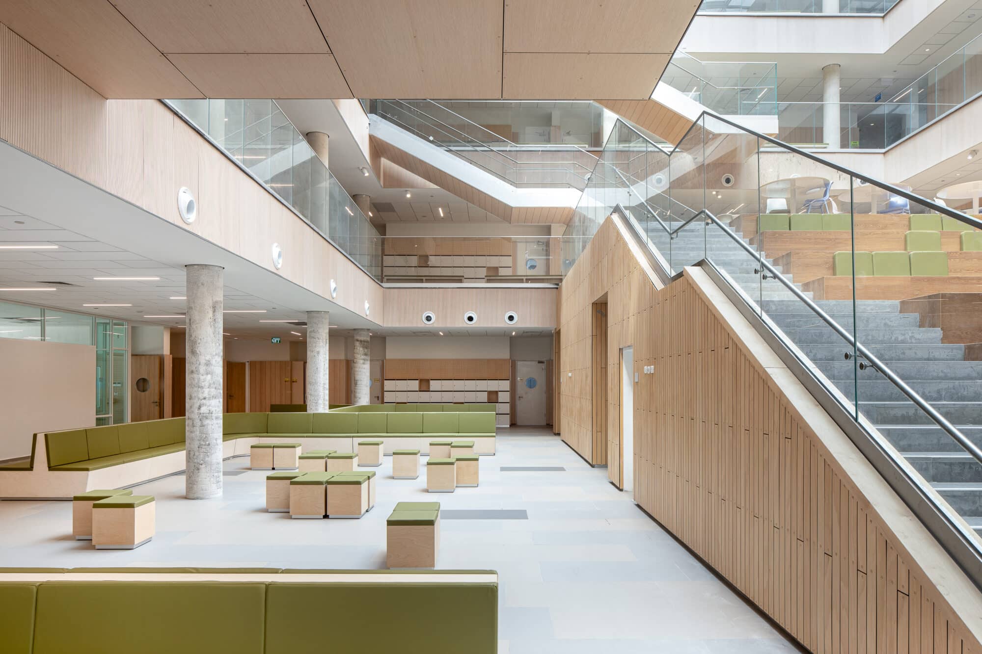 Exterior wood cladding for the Naomi Shemer School 16