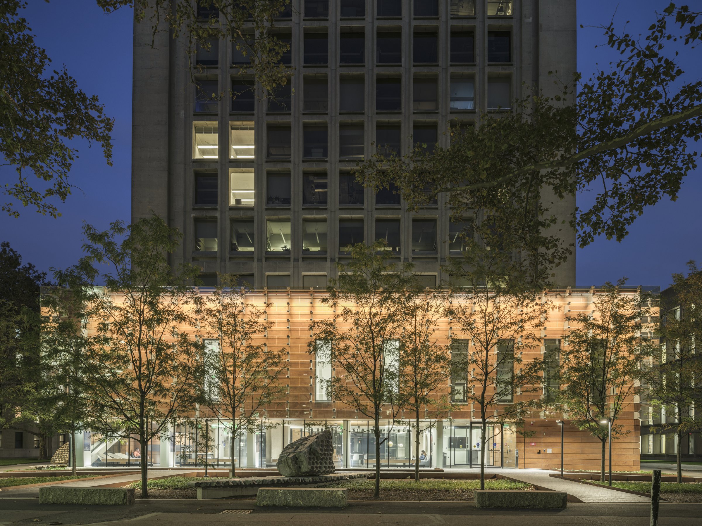 Natural wood panels at the Massachusetts Institute of TechnologyMassachusetts Institute of Technology MIT 05