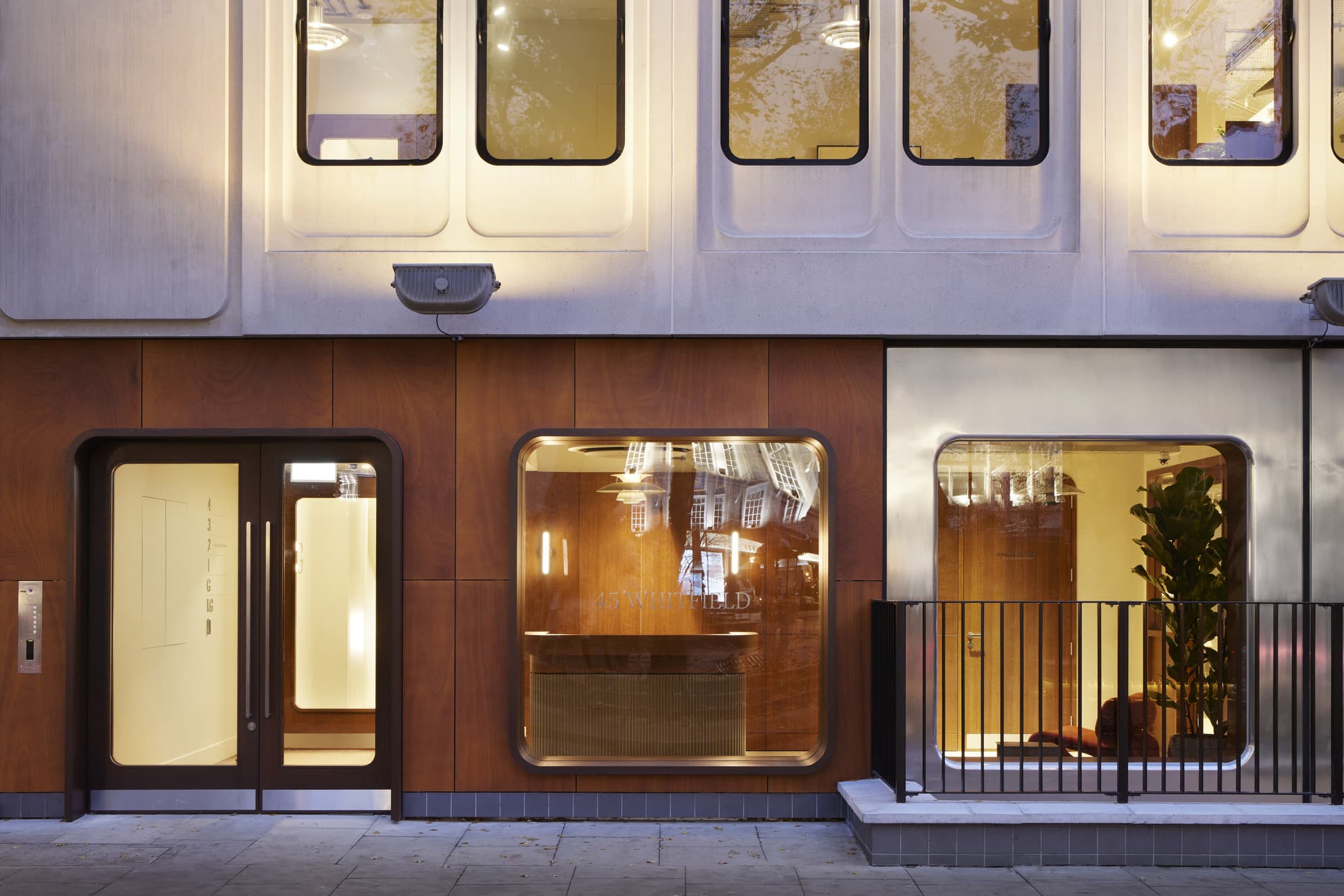 Natural wood at 45 Whitfield Street 03