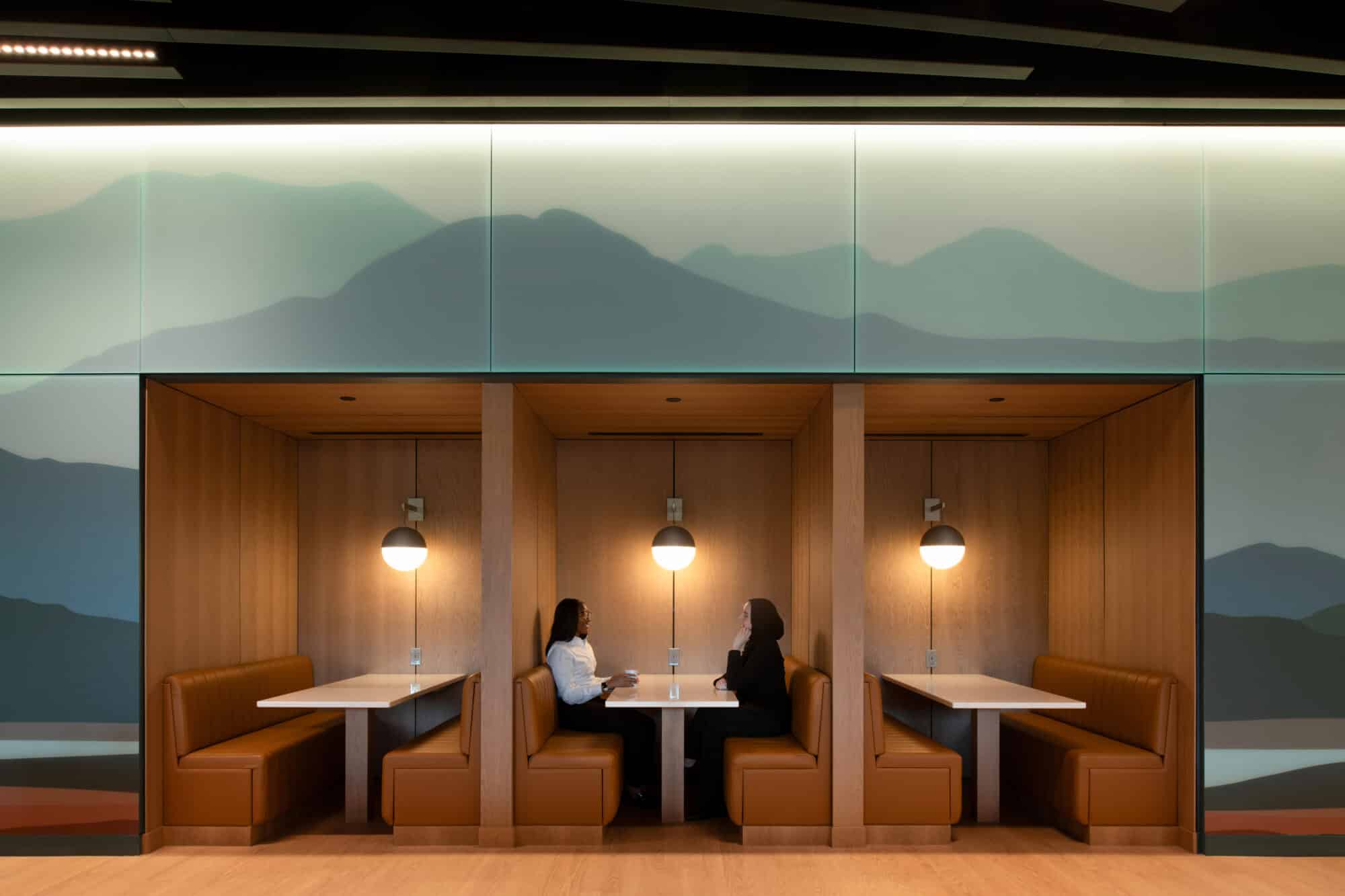 Interior wood panels in The Pearl Innovation District The Pearl Innovation District 09