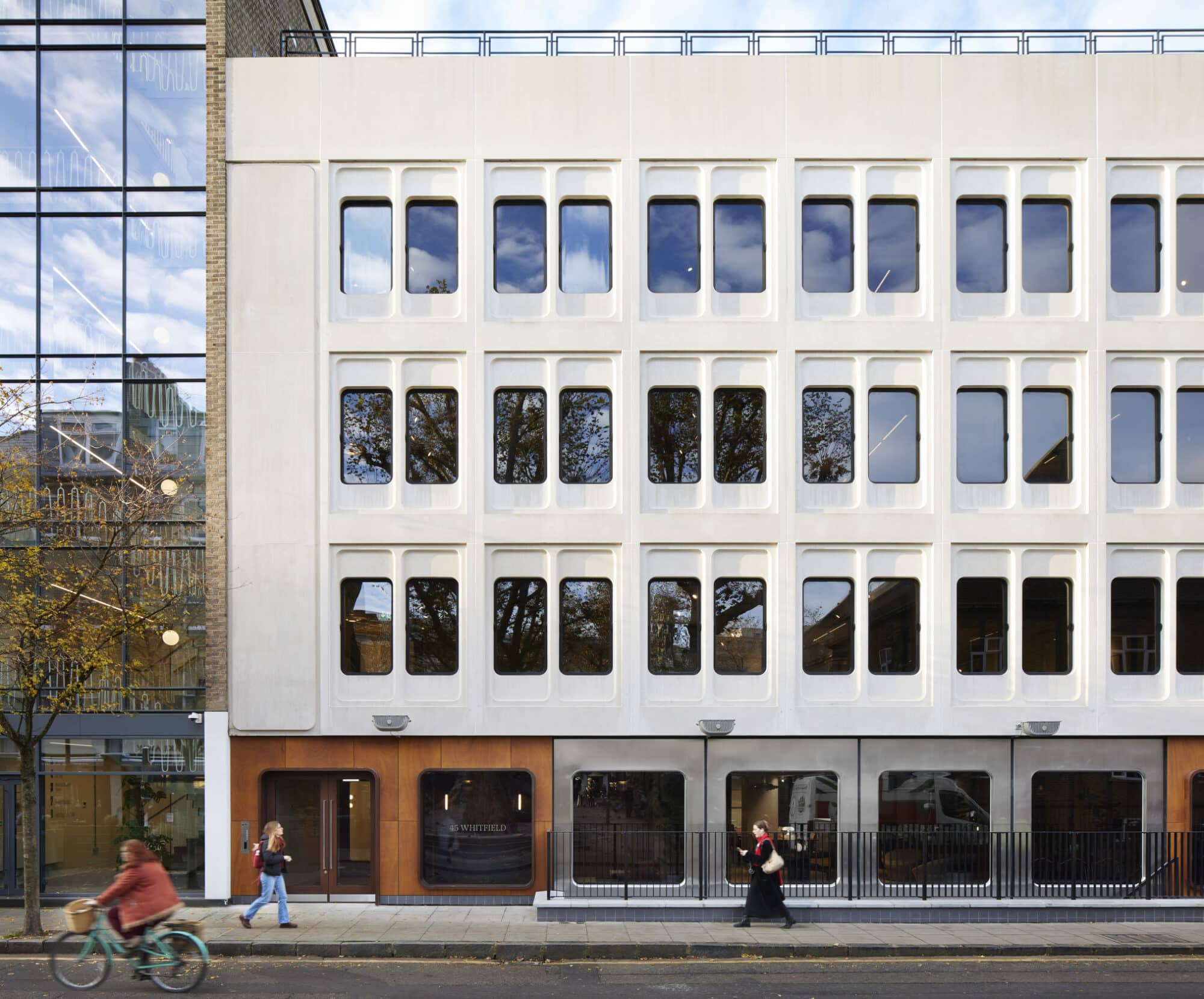 Natural wood at 45 Whitfield Street 01